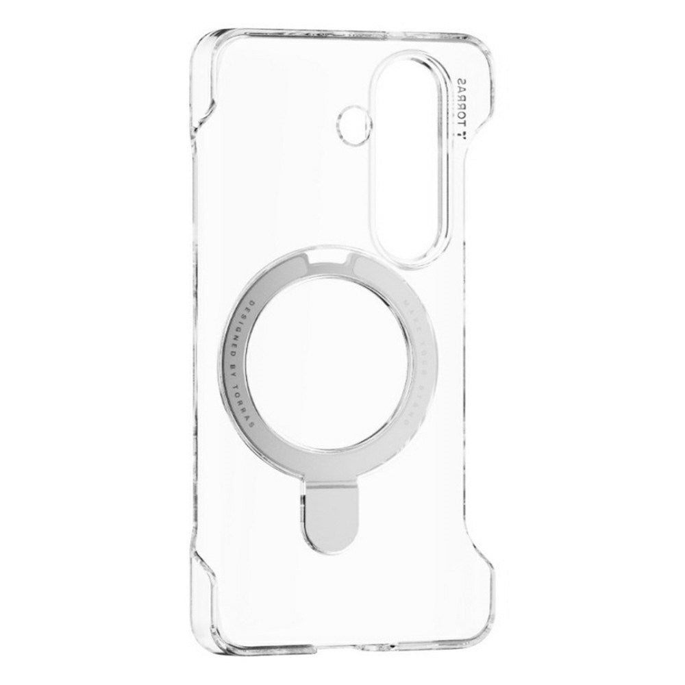 Samsung Galaxy S26 TORRAS Ostand Q1 Slim Hard Plast Deksel m. Kickstand – MagSafe Kompatibel – Gjennomsiktig