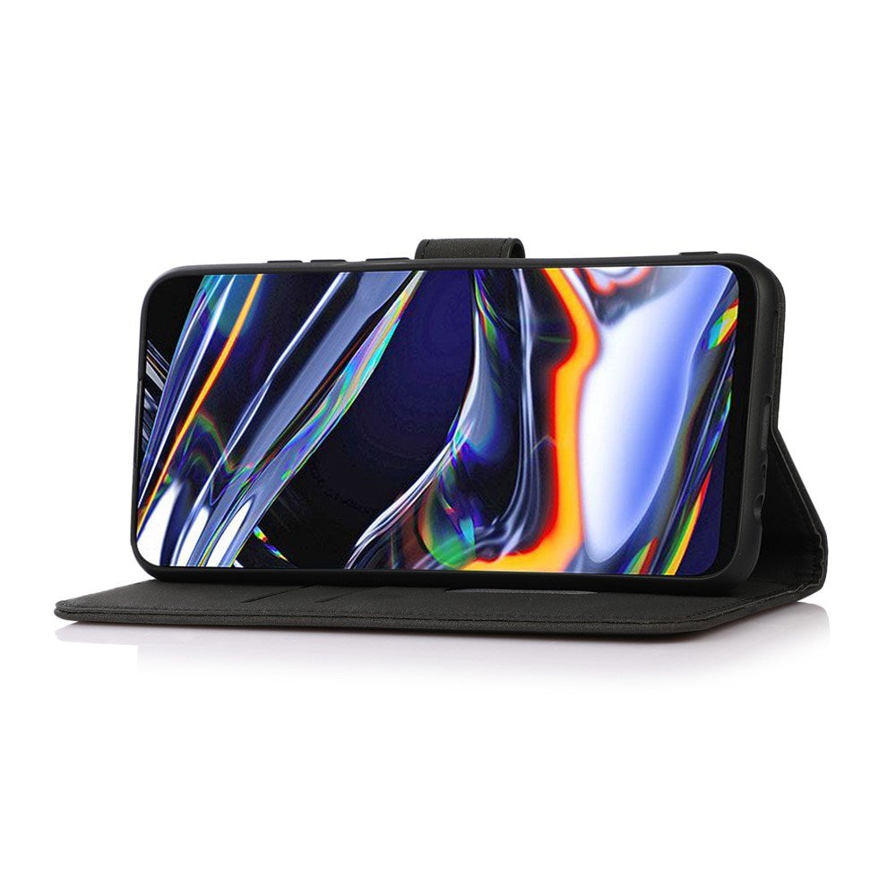 Samsung Galaxy A37 Kunstskinn Flip Deksel med Kortholder - Svart