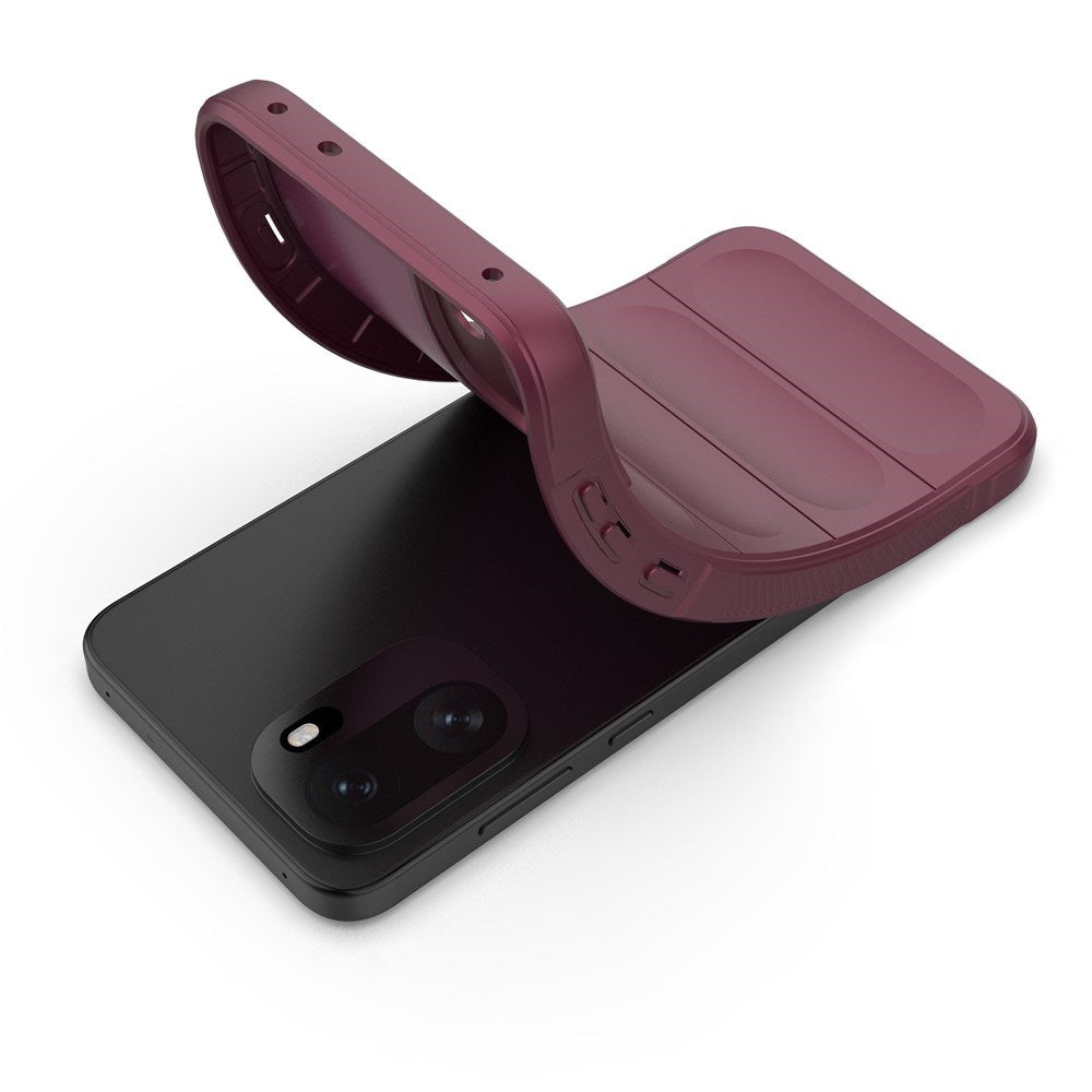 EIDERWOOD OnePlus 15R Fleksibelt Plast Deksel - Mørkrød