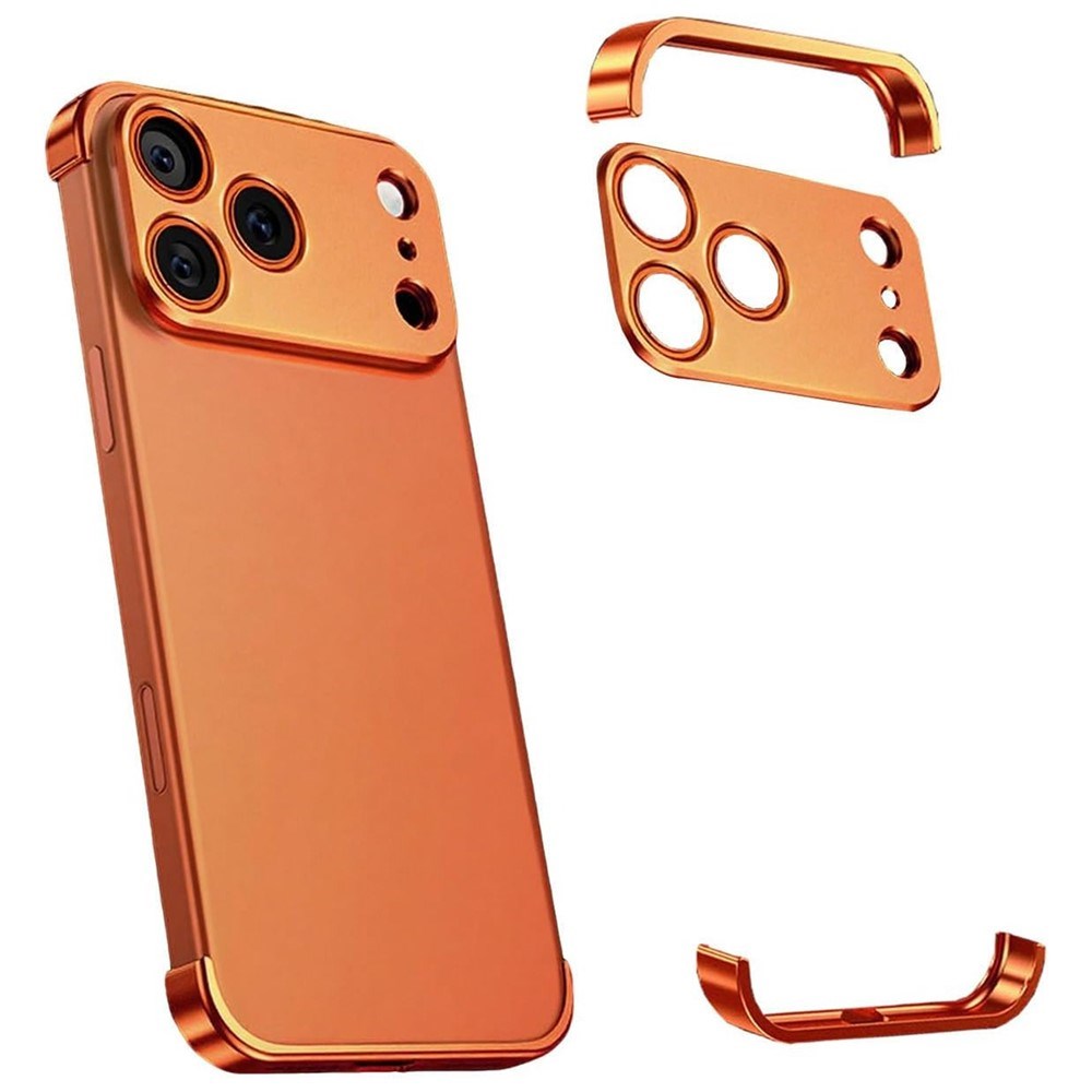 iPhone 17 Pro Max Todelt Bumper Deksel m. Kamerabeskytter - Oransje