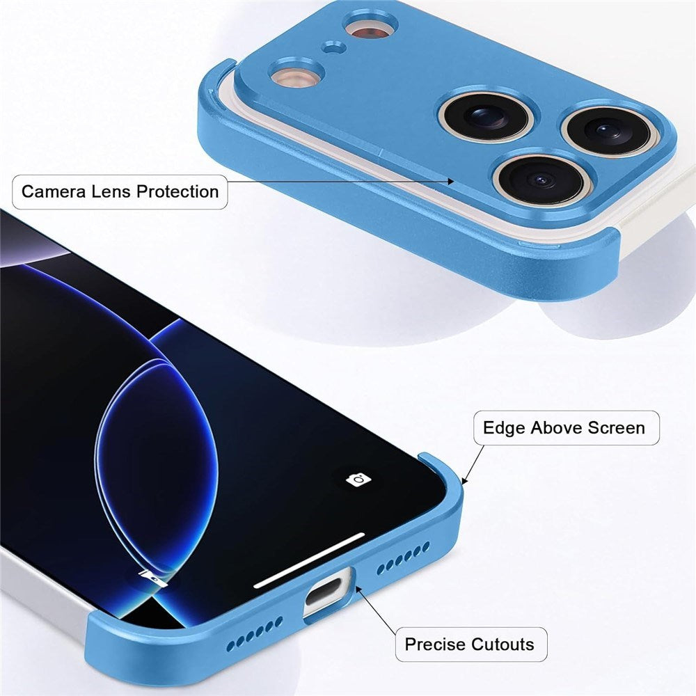 iPhone 17 Pro Max Todelt Bumper Deksel m. Kamerabeskytter - Blå