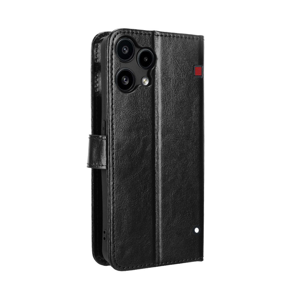 EIDERWOOD Nothing Phone (3a) Lite Kunstskinn Flip Deksel m. Strop - Svart