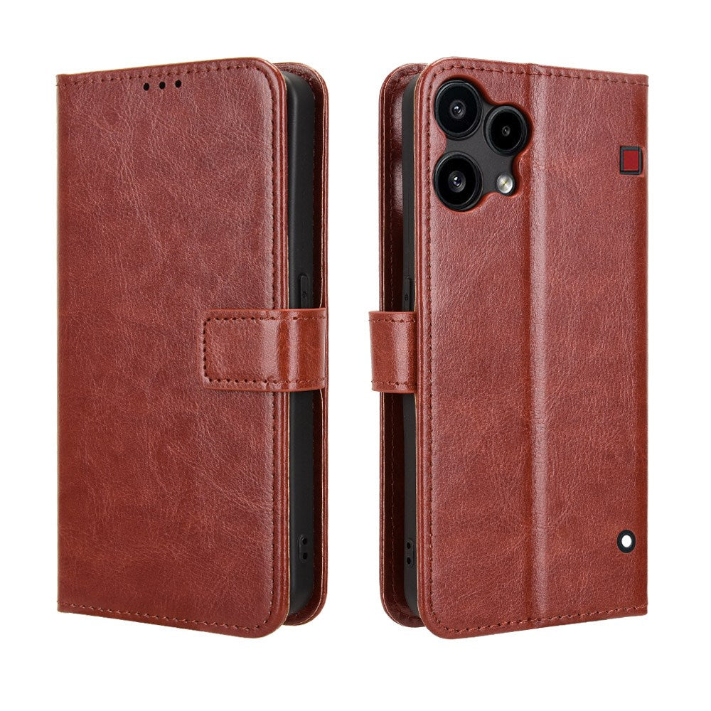 EIDERWOOD Nothing Phone (3a) Lite Kunstskinn Flip Deksel m. Strop - Brun