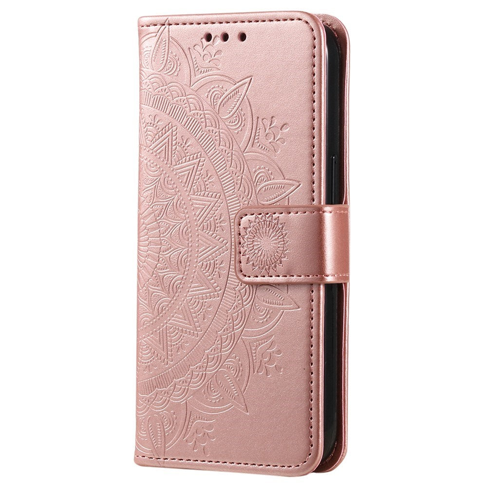 OnePlus 15R EIDERWOOD Kunstskinn Flip Deksel m. Mønster - Rosa