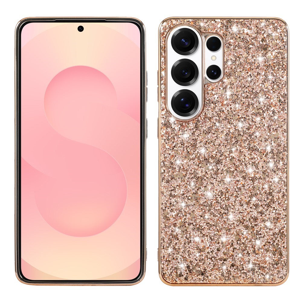 Samsung Galaxy S26 Ultra EIDERWOOD Hybrid Glitter Deksel - Rosegull