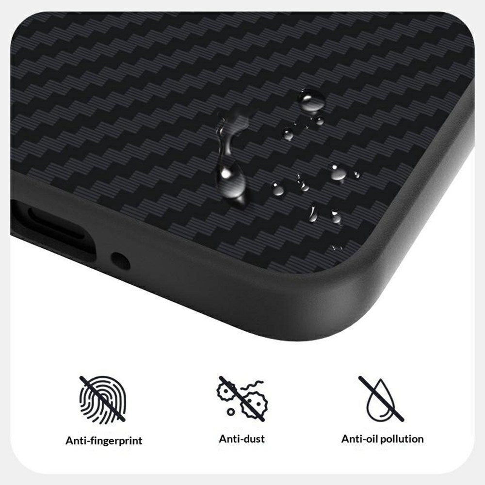 OnePlus 15R EIDERWOOD Magnetisk Carbon Deksel - MagSafe Kompatibel - Svart