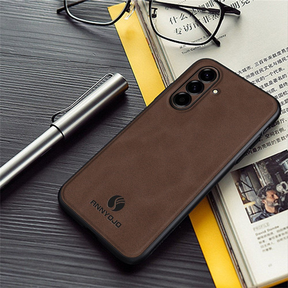 Samsung Galaxy A27 EIDERWOOD Hybrid Deksel med Kunstskinn – Grå
