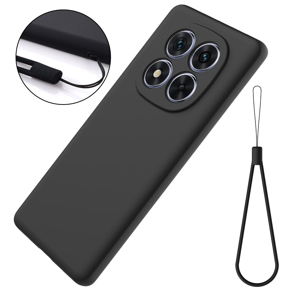 Xiaomi Redmi Note 15 Pro (5G) EIDERWOOD Silikon Deksel m. Rem - Svart