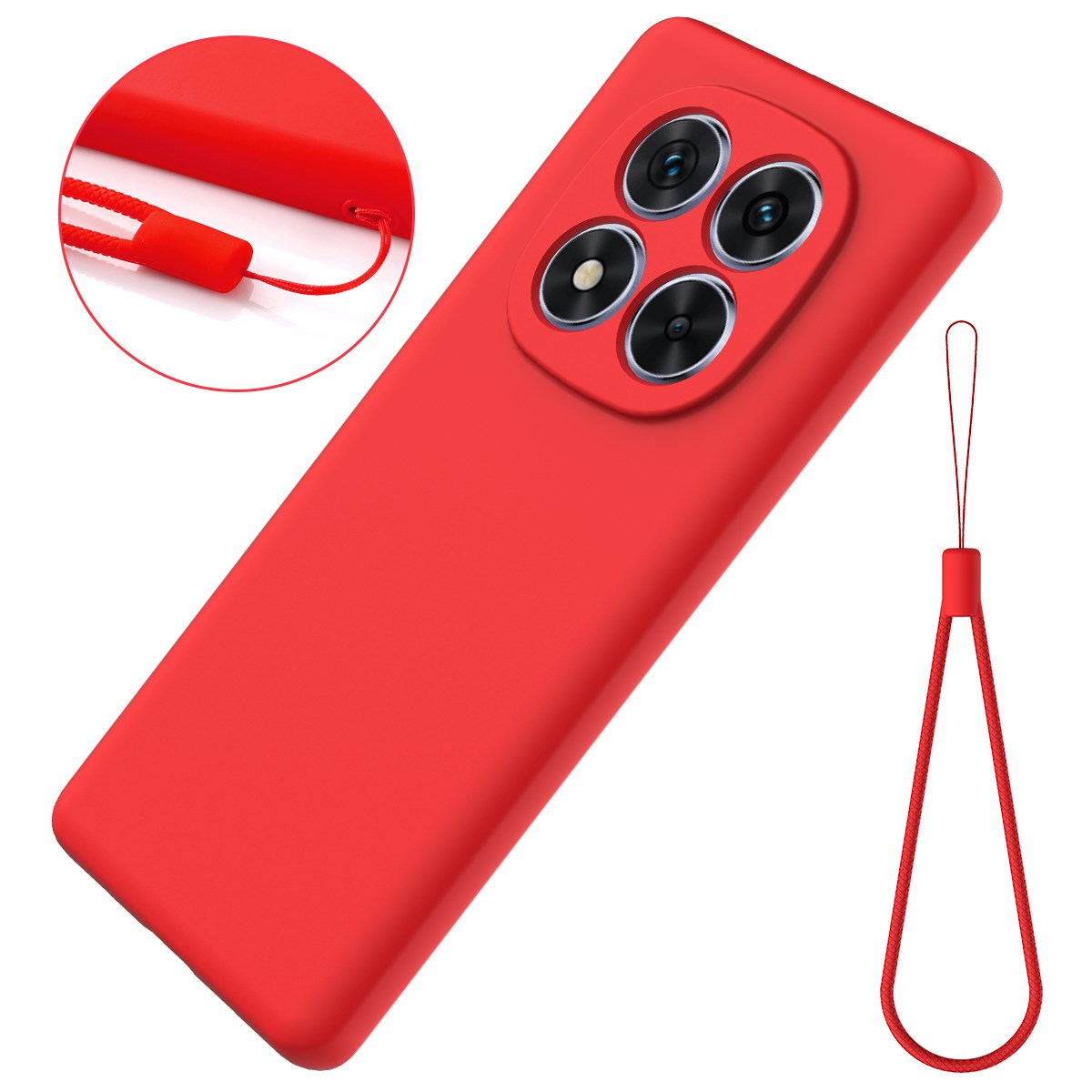 Xiaomi Redmi Note 15 Pro (5G) EIDERWOOD Silikon Deksel m. Rem - Rød