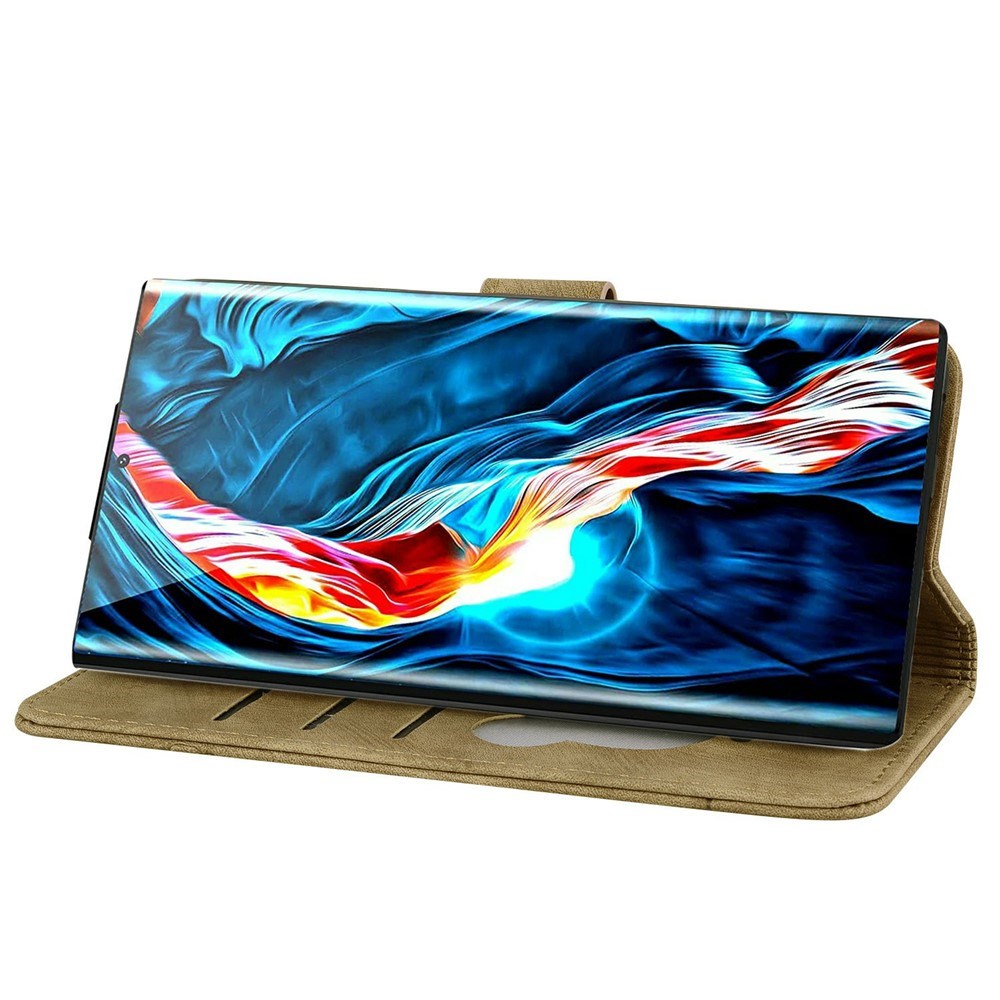 Samsung Galaxy S26 Ultra EIDERWOOD Flip Deksel med Trykk / Kortholder / Stropp - Brun