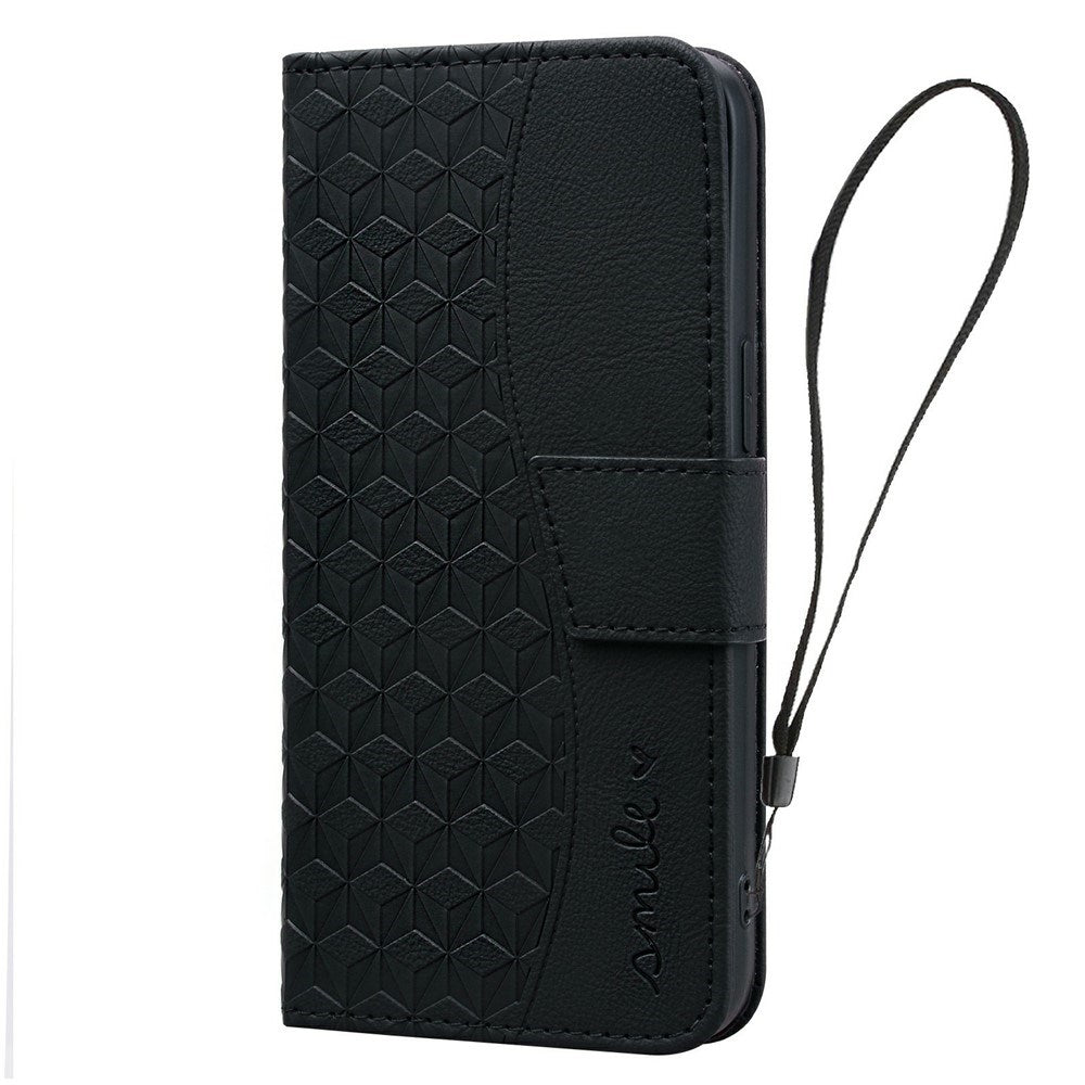 Samsung Galaxy A57 EIDERWOOD Flip Deksel med Trykk - Kortholder & Stropp - Svart