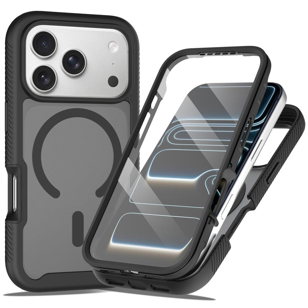 iPhone 18 Pro Max / 17 Pro Max EIDERWOOD 2-i-1 Matt Hybrid Plast Deksel m. Skjermbeskyttelsesfilm - MagSafe Kompatibel - Svart