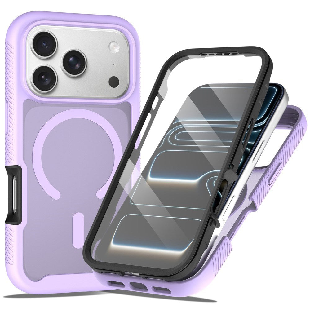 iPhone 18 Pro Max / 17 Pro Max EIDERWOOD 2-i-1 Matt Hybrid Plast Deksel m. Skjermbeskyttelsesfilm - MagSafe Kompatibel - Lilla