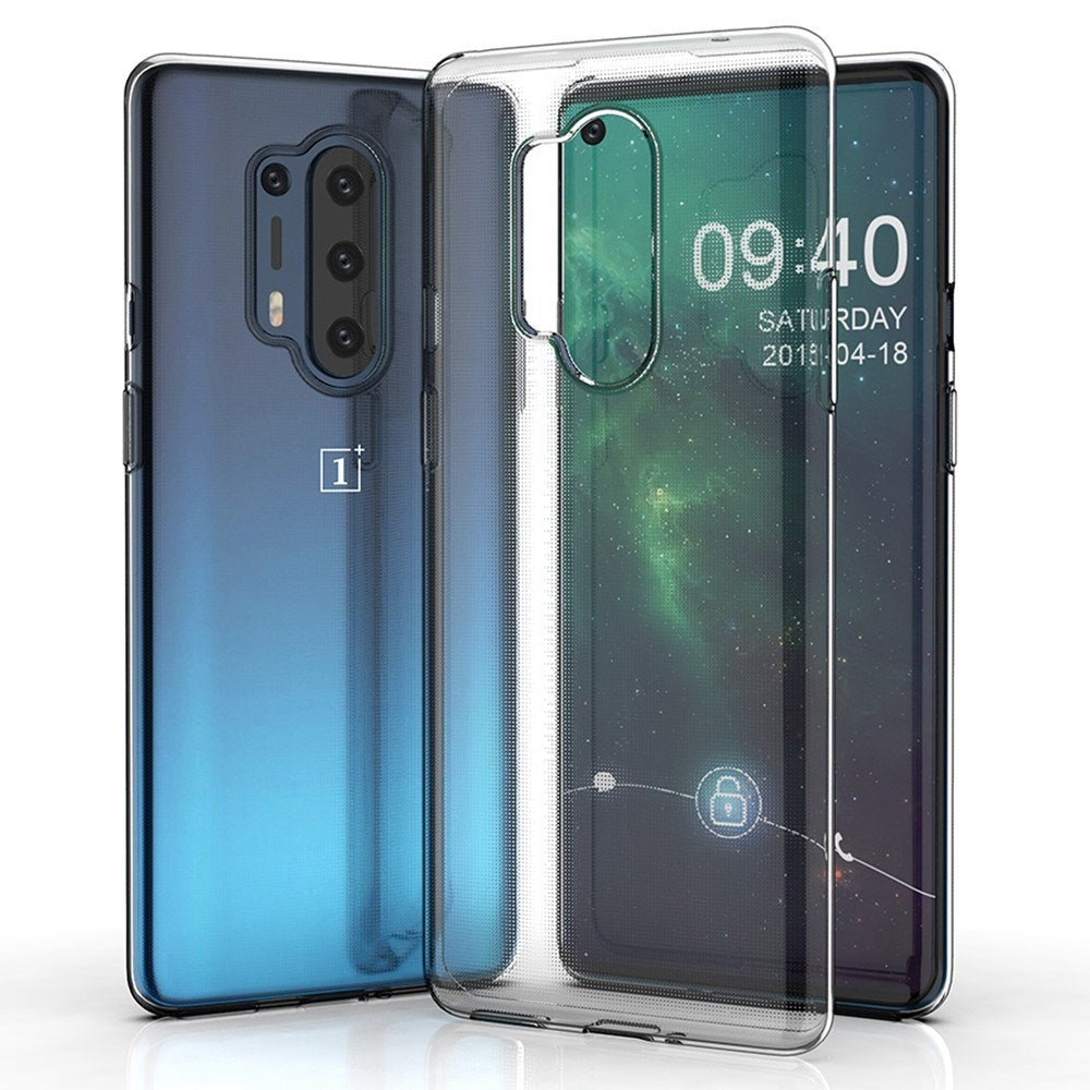 EIDERWOOD OnePlus 8 Pro Fleksibelt Plastdeksel - Gjennomsiktig