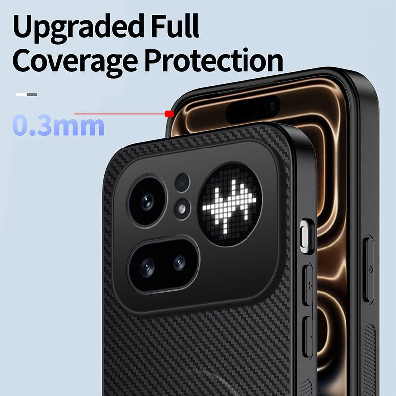 Nothing Phone (4a) Pro EIDERWOOD Hybrid Deksel med Stativ - Svart
