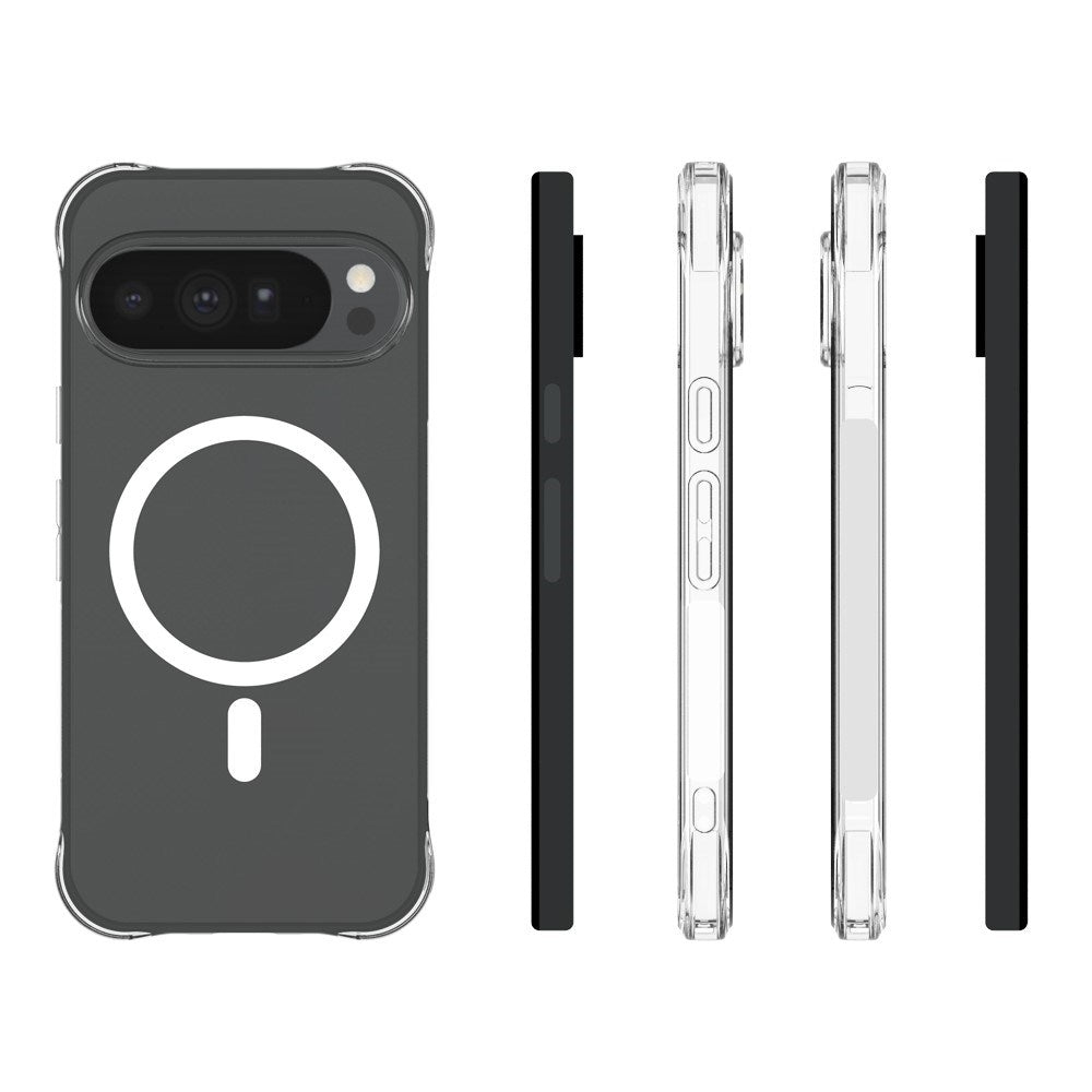 Google Pixel 11 Pro XL EIDERWOOD Fleksibelt Plast Deksel m. Støtabsorberende Hjørner - MagSafe Kompatibel - Gjennomsiktig