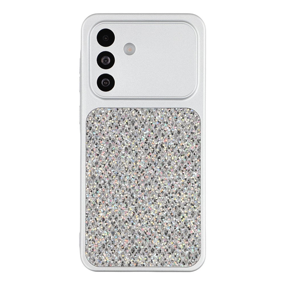 Samsung Galaxy A17 (5G) EIDERWOOD Fleksibelt Plast Deksel m. Glitter - Sølv
