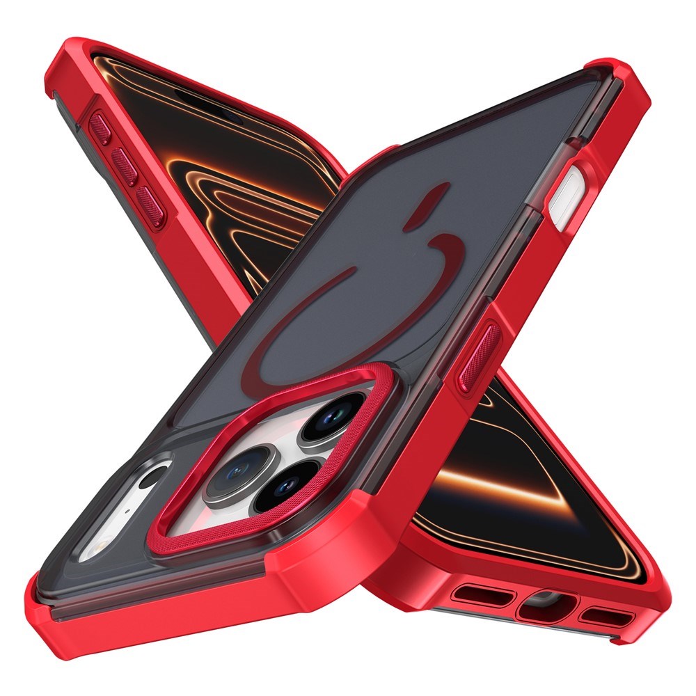 iPhone 17 Pro EIDERWOOD Matt Hybrid Plast Deksel - MagSafe Kompatibel - Rød
