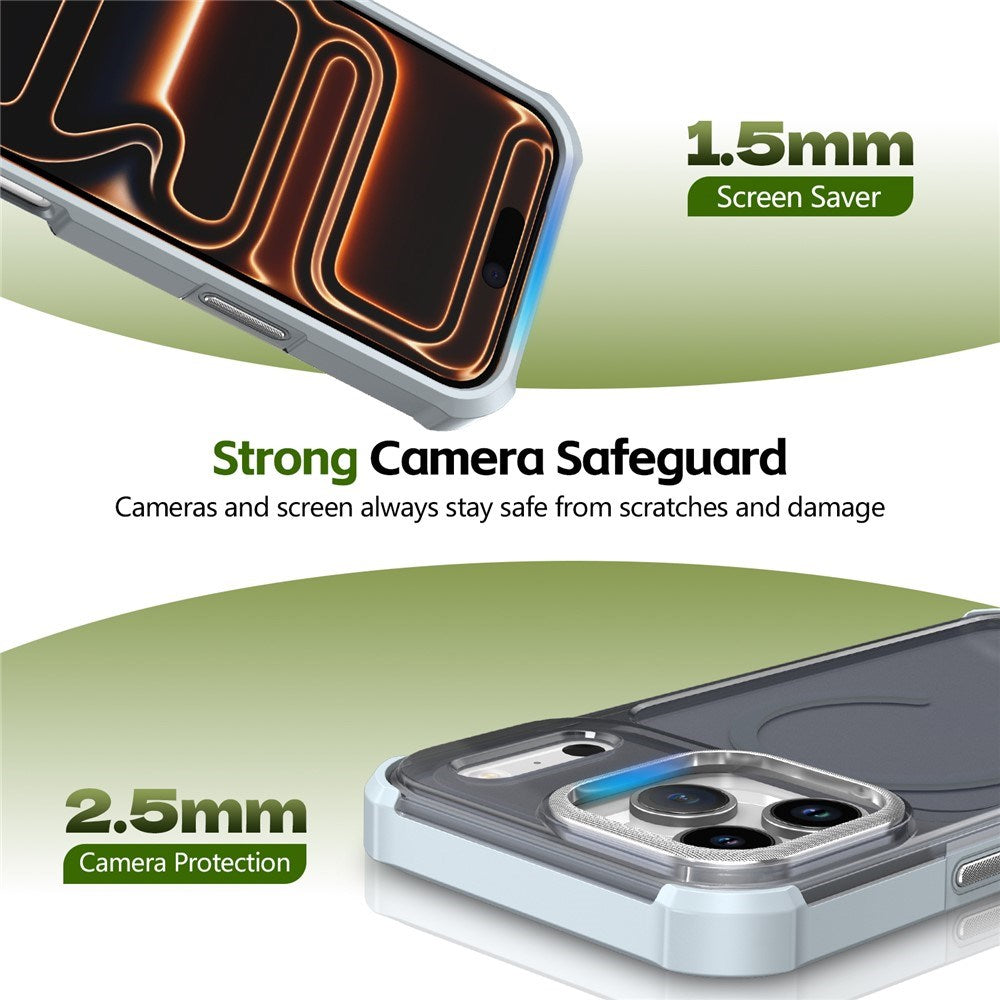 iPhone 17 Pro EIDERWOOD Matt Hybrid Plast Deksel - MagSafe Kompatibel - Grå