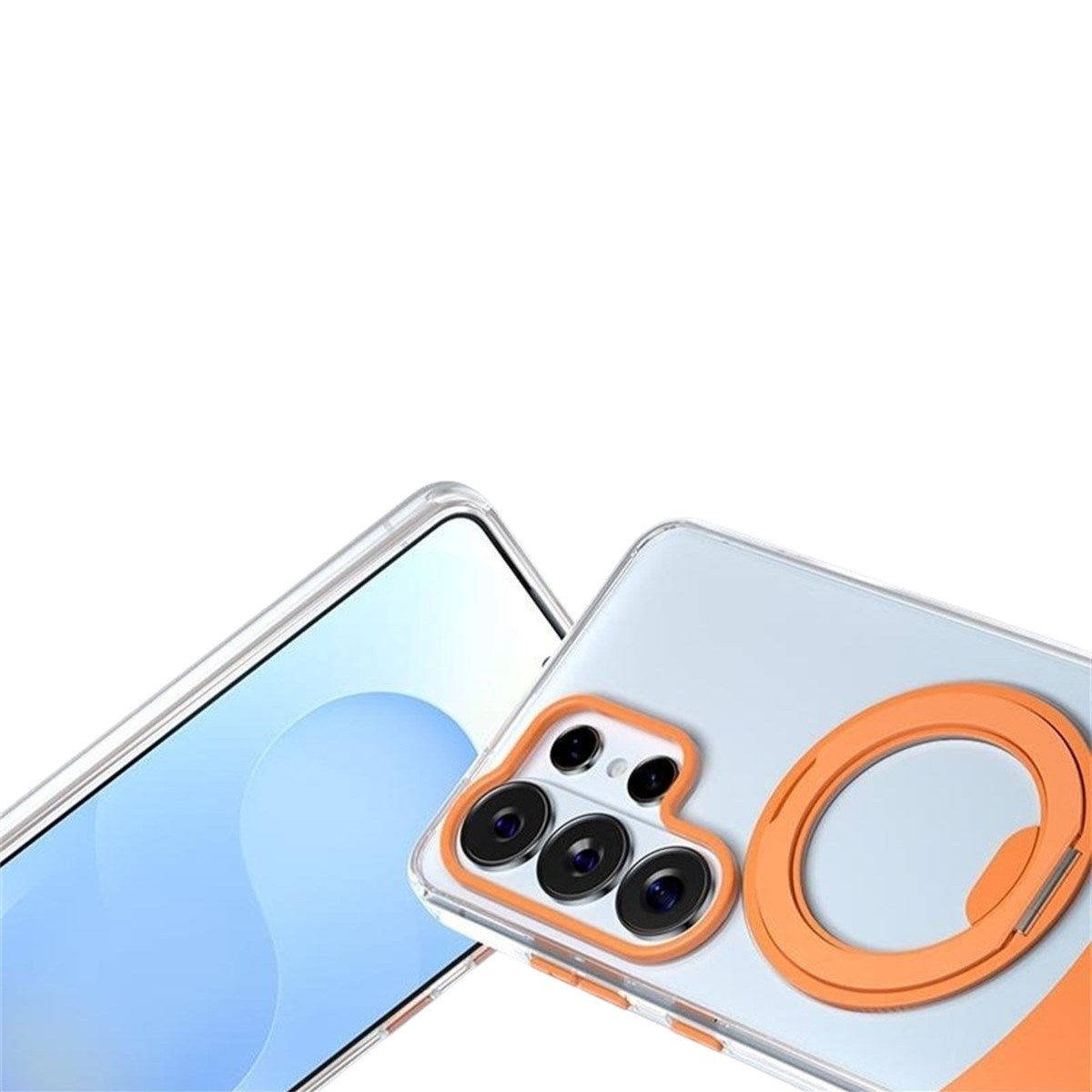 Samsung Galaxy S26 EIDERWOOD Hybrid Deksel med Stativfunksjon - MagSafe Kompatibel - Gjennomsiktig / Grønn