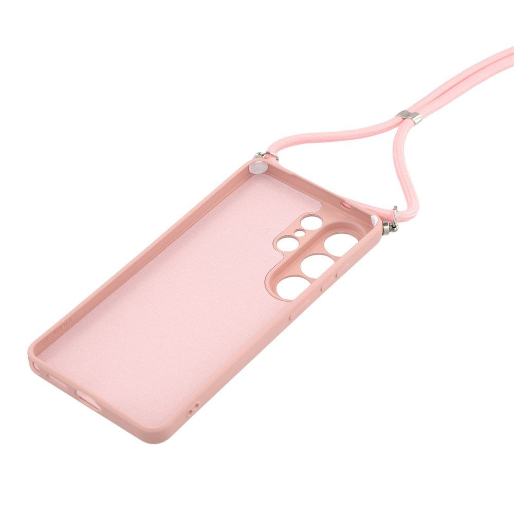Samsung Galaxy S26 Ultra EIDERWOOD Fôret Fleksibelt Plast Deksel m. Stropp - Rosa