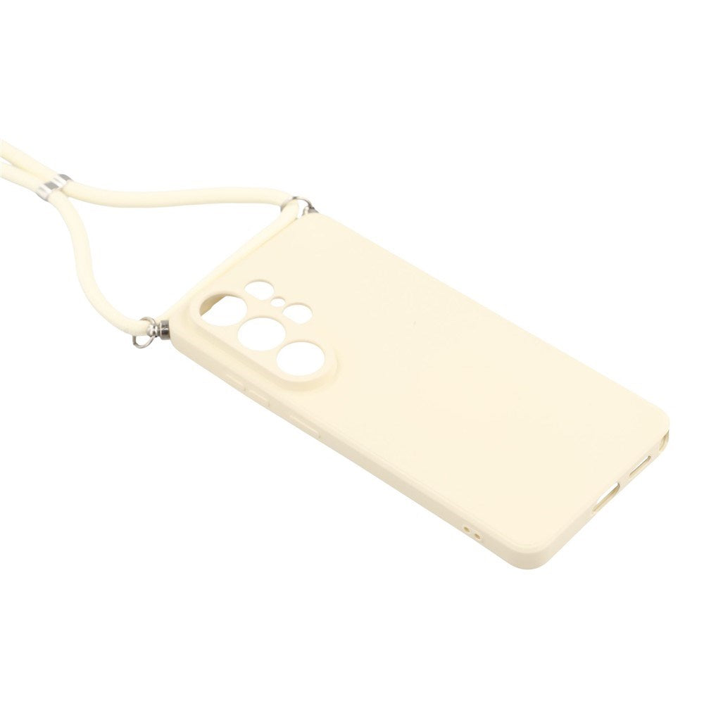 Samsung Galaxy S26 Ultra EIDERWOOD Fôret Fleksibelt Plast Deksel m. Stropp - Beige