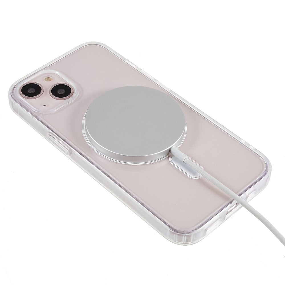 EIDERWOOD iPhone 13 Hybrid Plast Deksel - MagSafe Kompatibel - Gjennomsiktig / Hvit