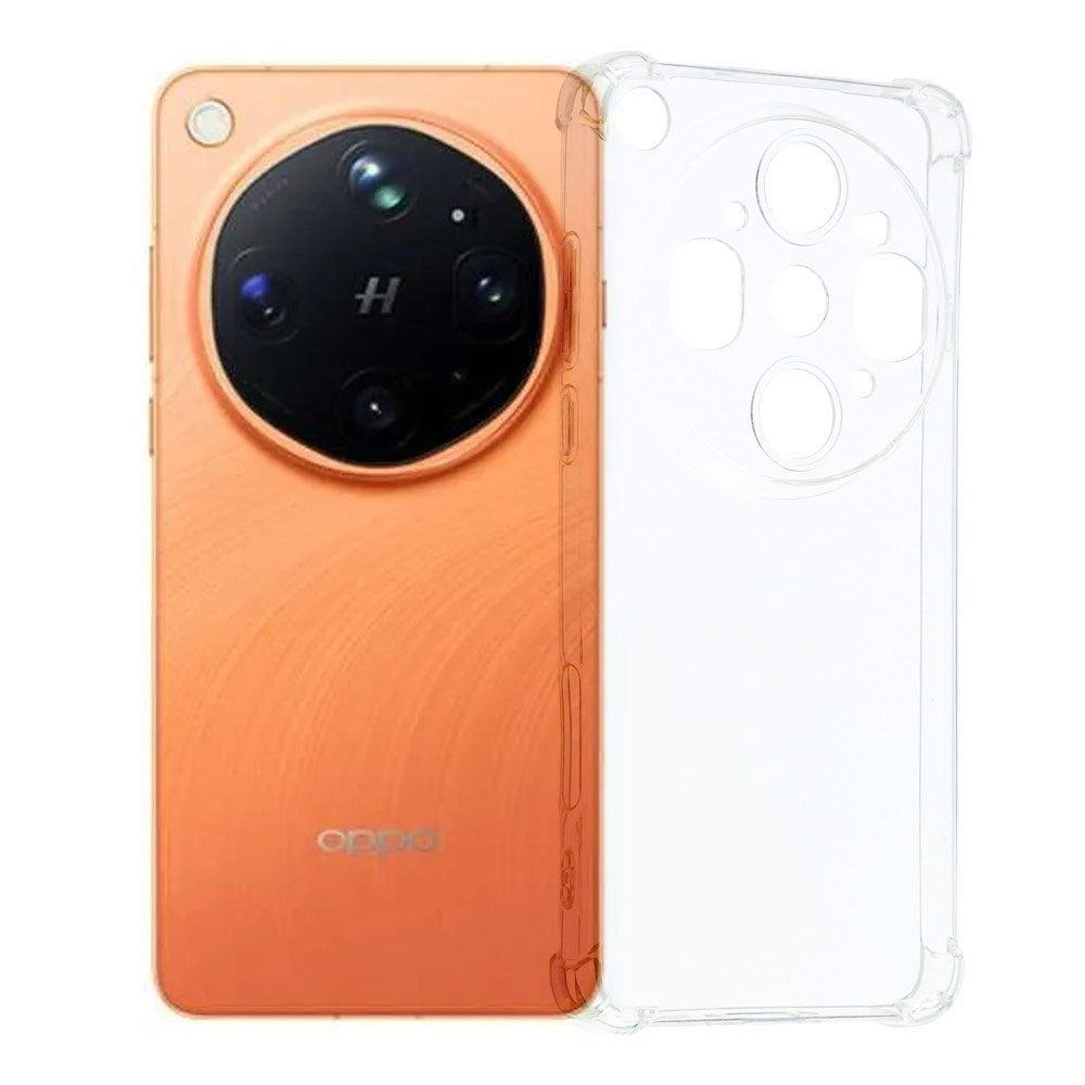 OPPO Find X9 Ultra EIDERWOOD Fleksibelt Plast Deksel m. Støtabsorberende Hjørner - Gjennomsiktig