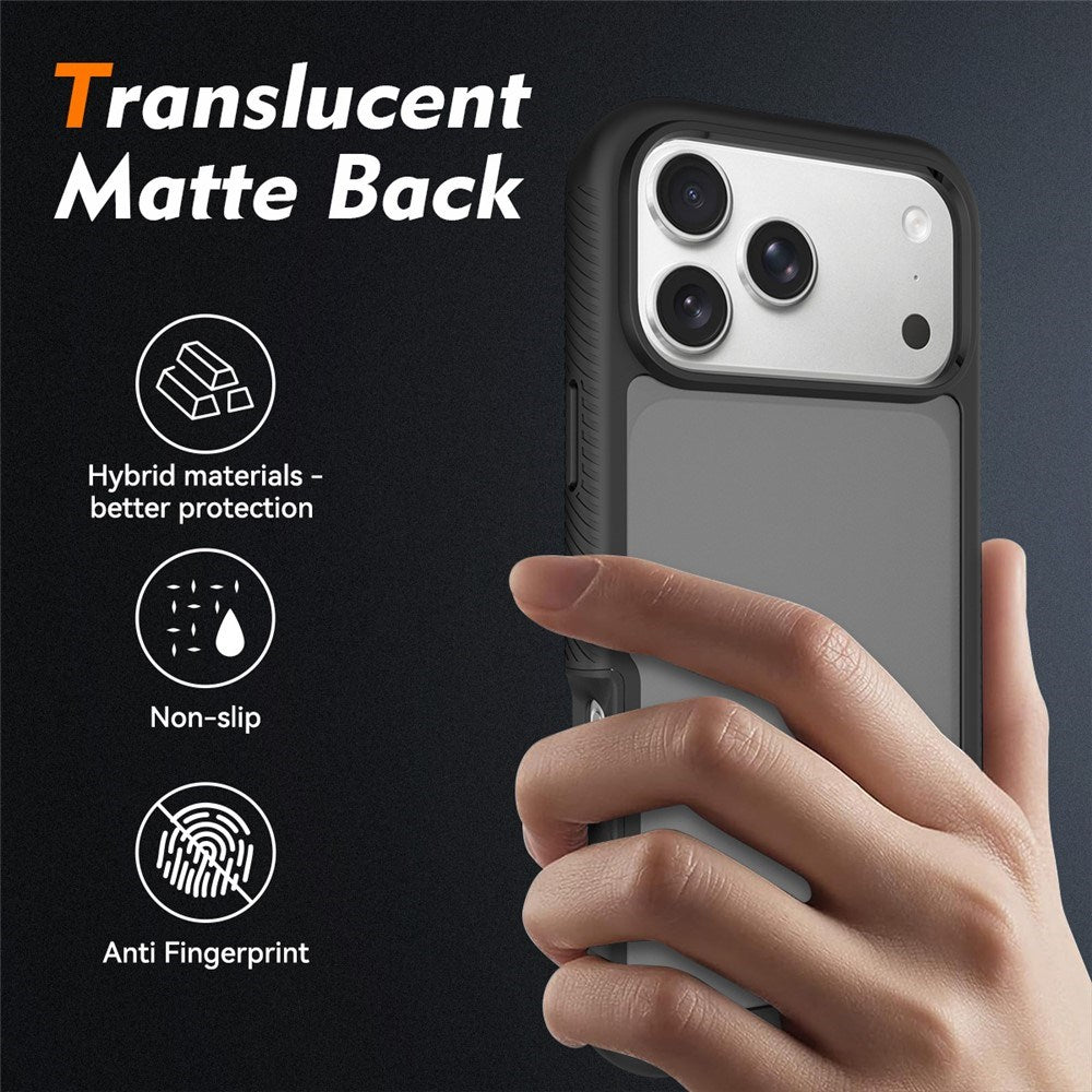 iPhone 18 Pro Max / 17 Pro Max EIDERWOOD Todelt Matt Hybrid Plast Deksel - Svart