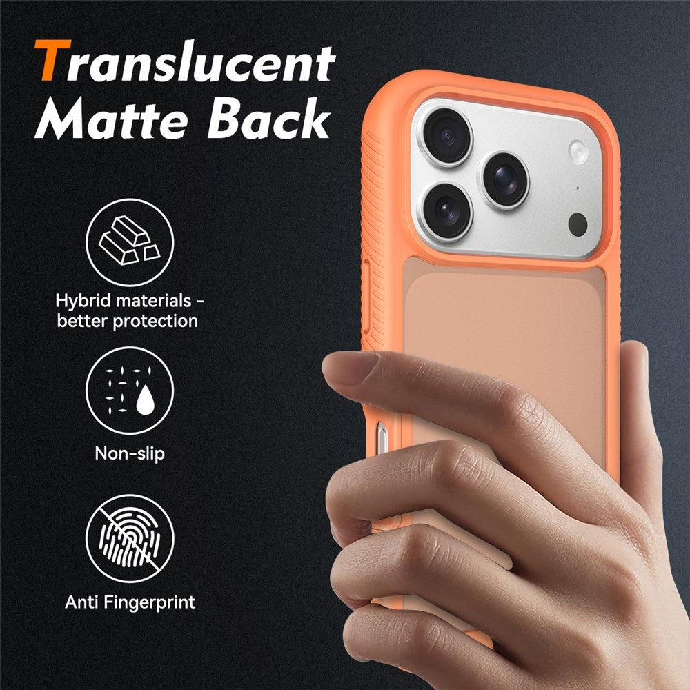 iPhone 18 Pro / 17 Pro EIDERWOOD Todelt Matt Hybrid Plast Deksel - Oransje