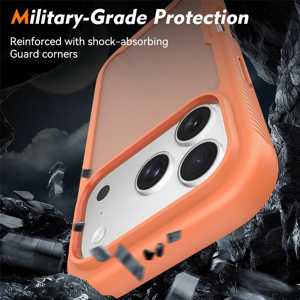 iPhone 18 Pro / 17 Pro EIDERWOOD Todelt Matt Hybrid Plast Deksel - Oransje
