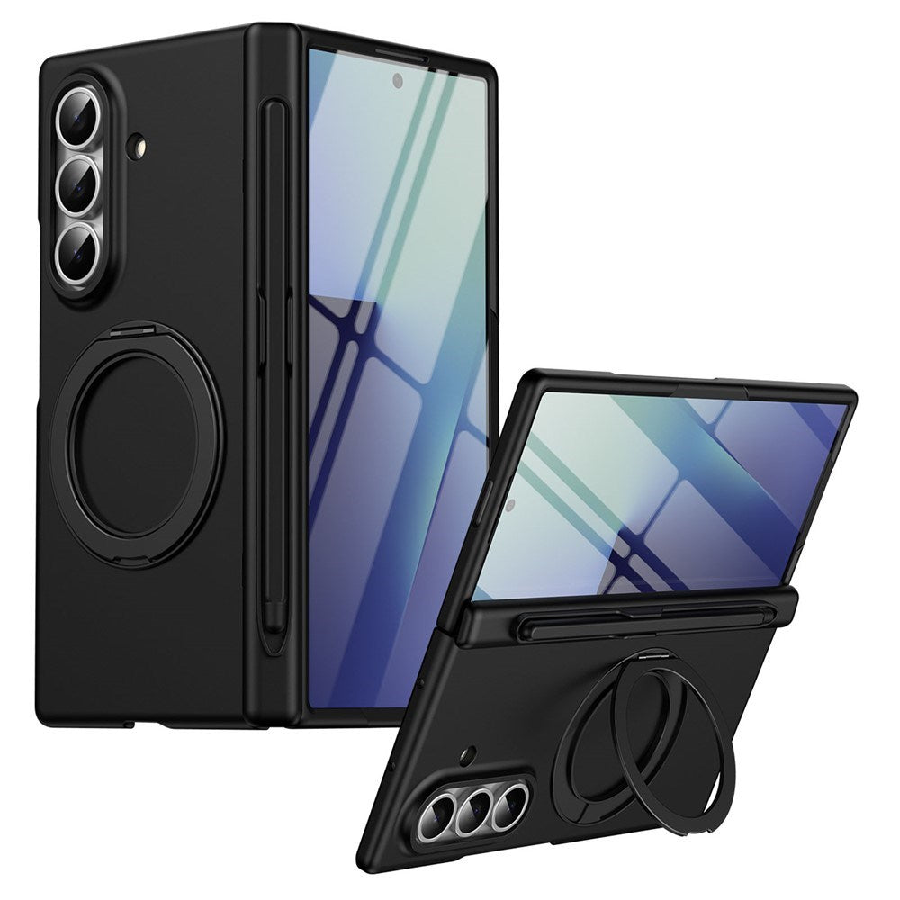 Samsung Galaxy Z Fold8 Ultra EIDERWOOD Deksel med Skjermbeskyttelse & Stativfunksjon - Svart