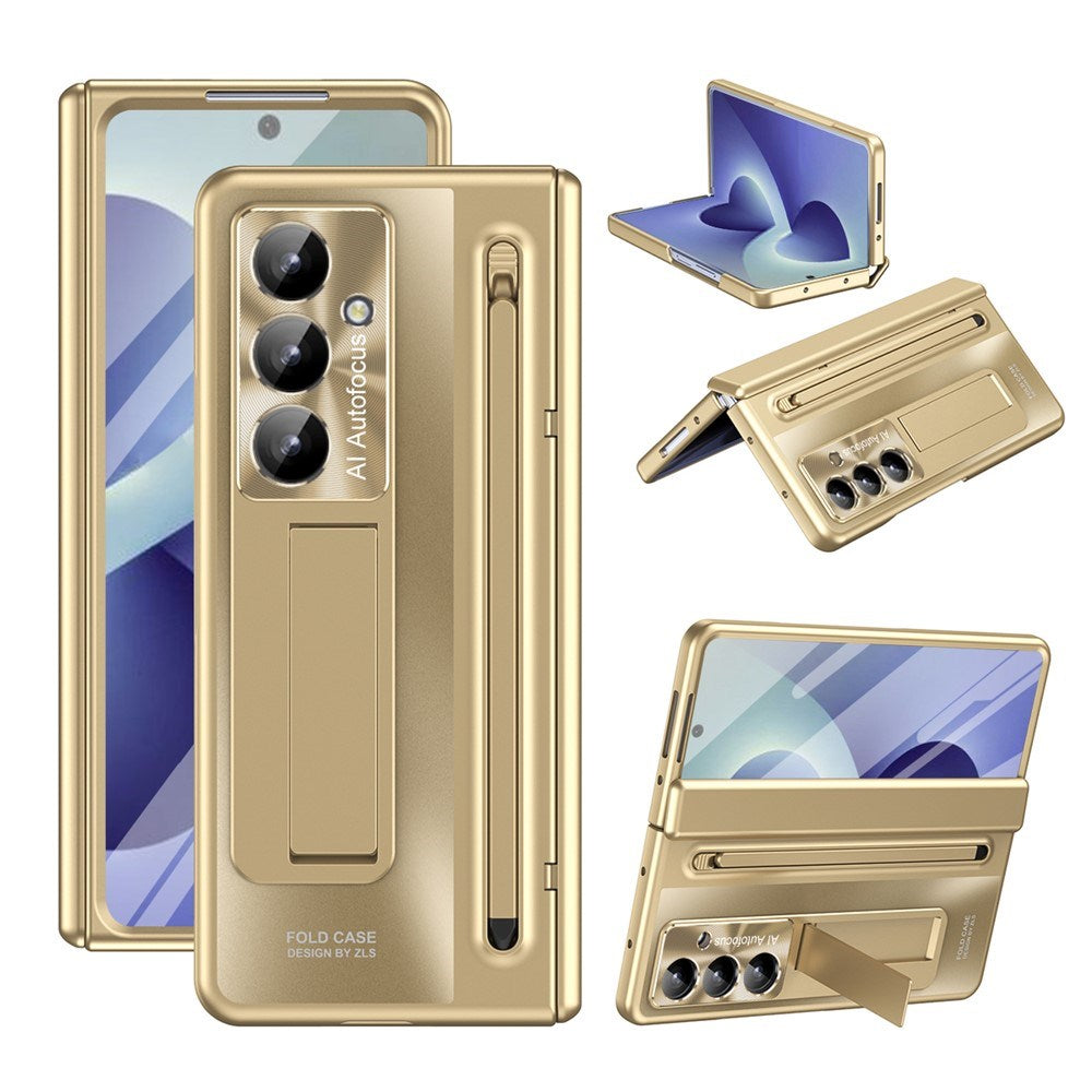 Samsung Galaxy Z Fold8 Ultra EIDERWOOD Deksel med Stylus Penn & Støtte - Gull