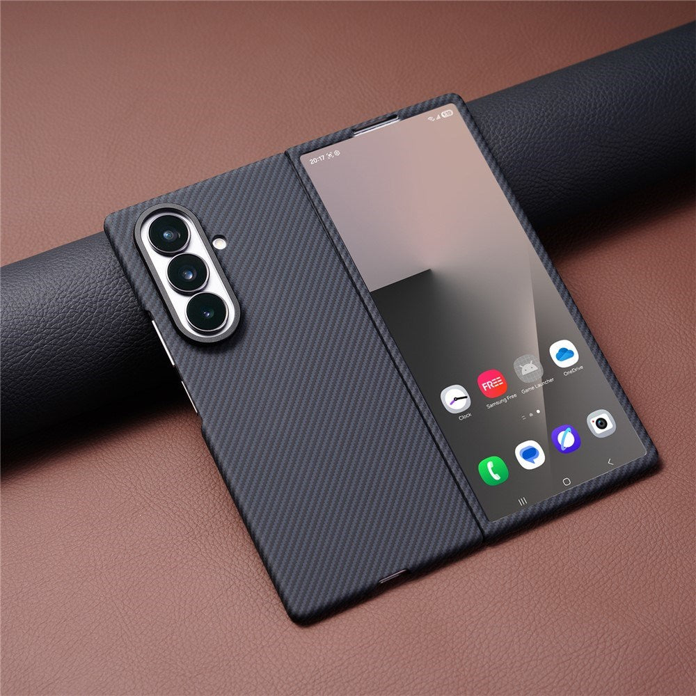 Samsung Galaxy Z Fold8 Ultra Hardt Plast Carbon Deksel - MagSafe Kompatibel - Svart