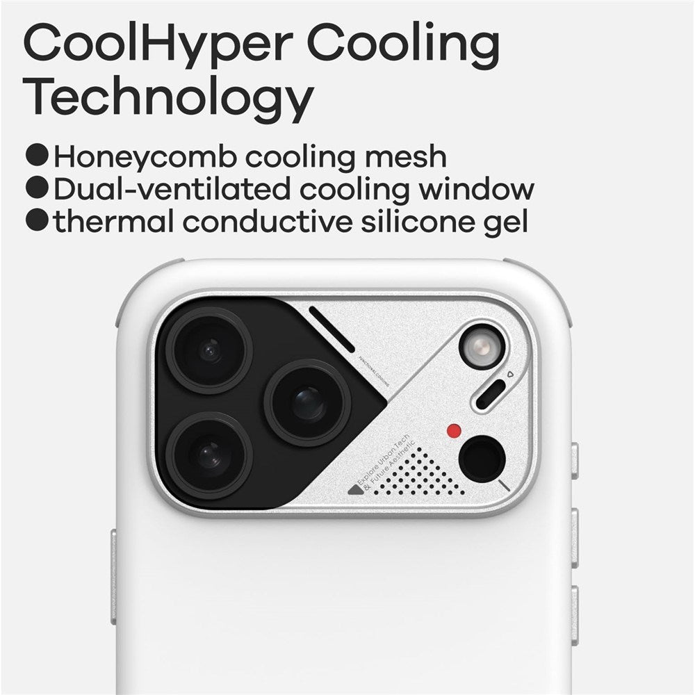 iPhone 17 Pro Max AULUMU Støtdempende Hybrid Deksel - MagSafe Kompatibelt - Svart