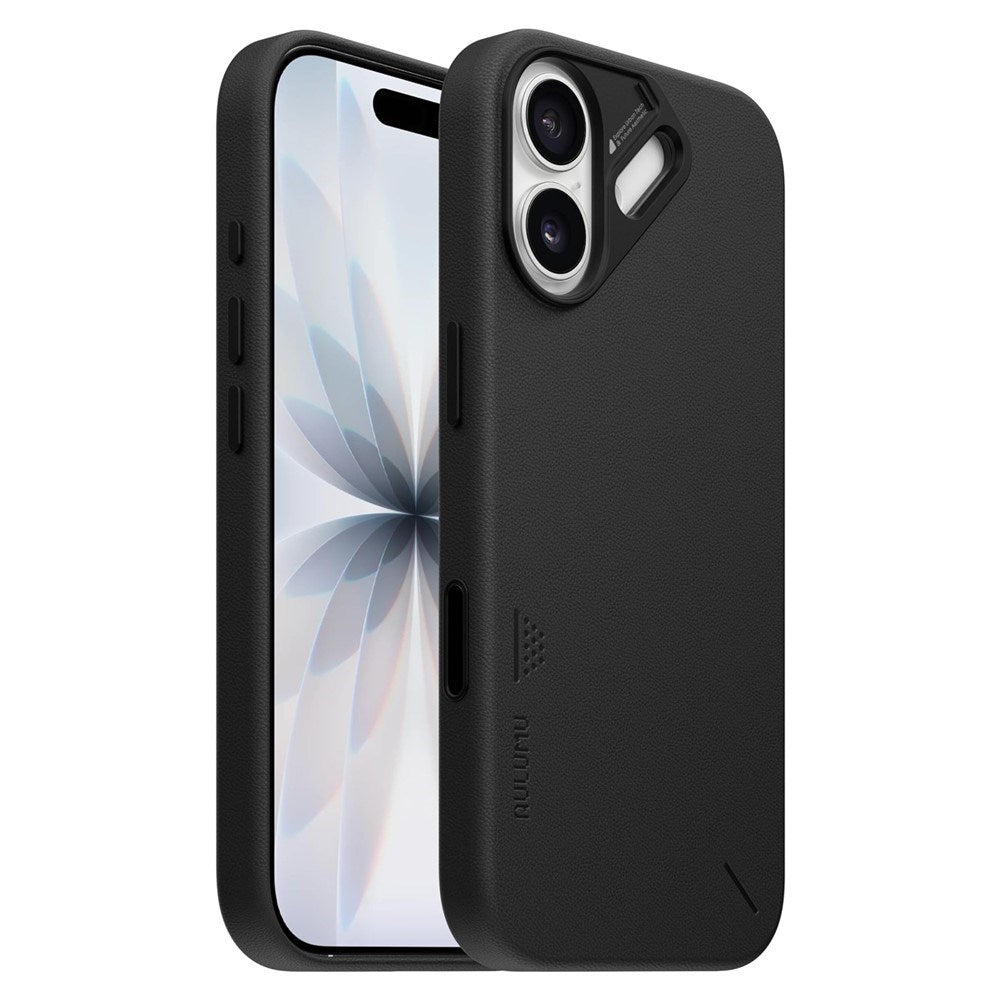 iPhone 17 AULUMU Kunstskinn Deksel - MagSafe Kompatibel - Svart