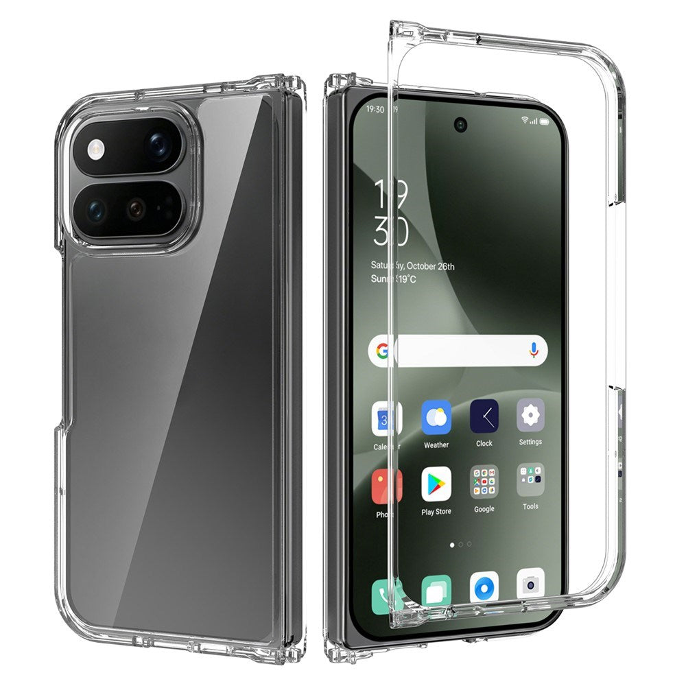Google Pixel 11 Pro Fold EIDERWOOD Hybrid Plast Deksel - Gjennomsiktig