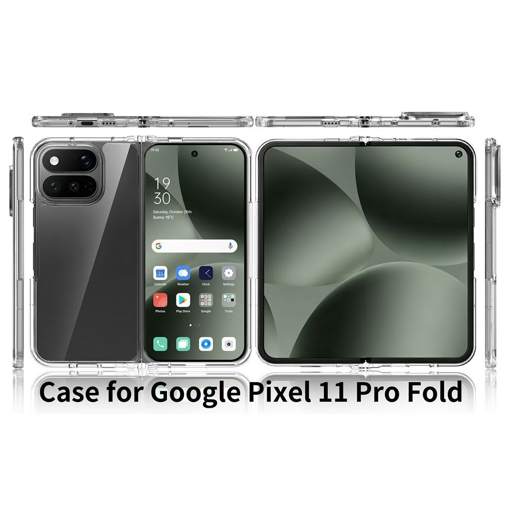 Google Pixel 11 Pro Fold EIDERWOOD Hybrid Plast Deksel - Gjennomsiktig