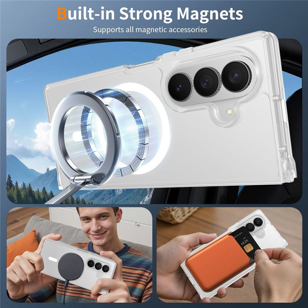 Samsung Galaxy Z Fold8 Ultra Matt Fleksibelt Plast Deksel - MagSafe Kompatibel - Gjennomsiktig