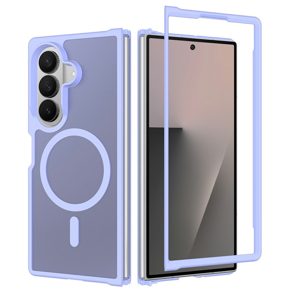Samsung Galaxy Z Fold8 Ultra Matt Fleksibelt Plast Deksel - MagSafe Kompatibel - Lilla