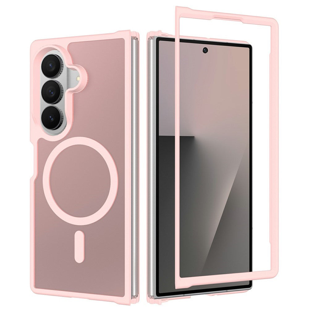 Samsung Galaxy Z Fold8 Ultra Matt Fleksibelt Plast Deksel - MagSafe Kompatibel - Rosa