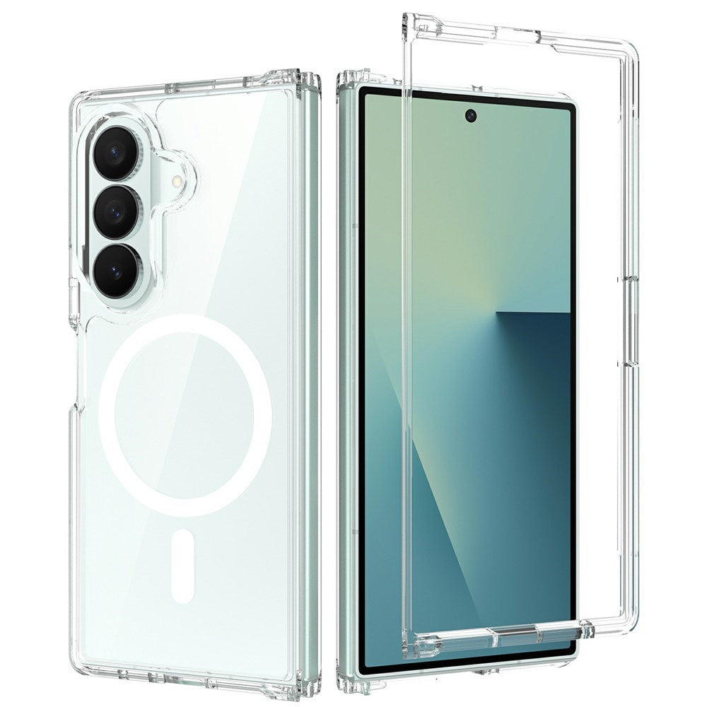 Samsung Galaxy Z Fold8 Ultra Hybrid Plast Deksel - MagSafe Kompatibel - Gjennomsiktig