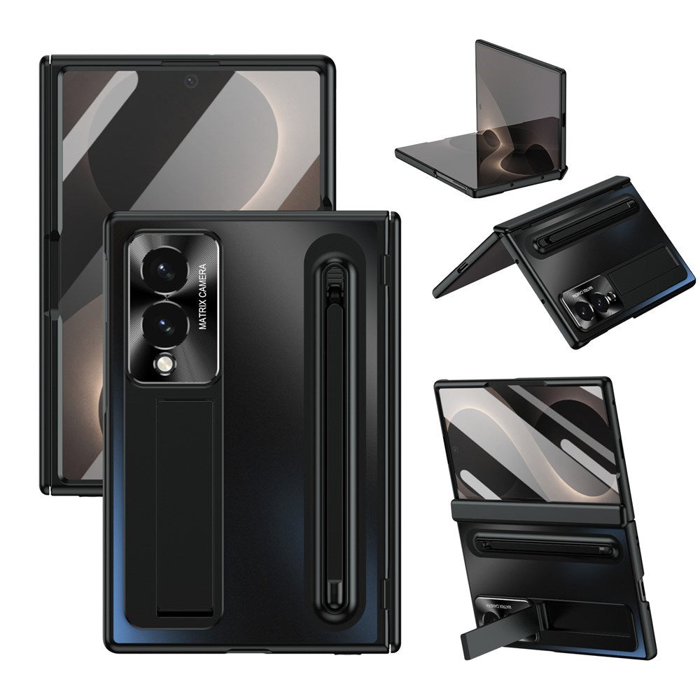Samsung Galaxy Z Fold8 EIDERWOOD Deksel med Stylus Penn & Støtte - Svart