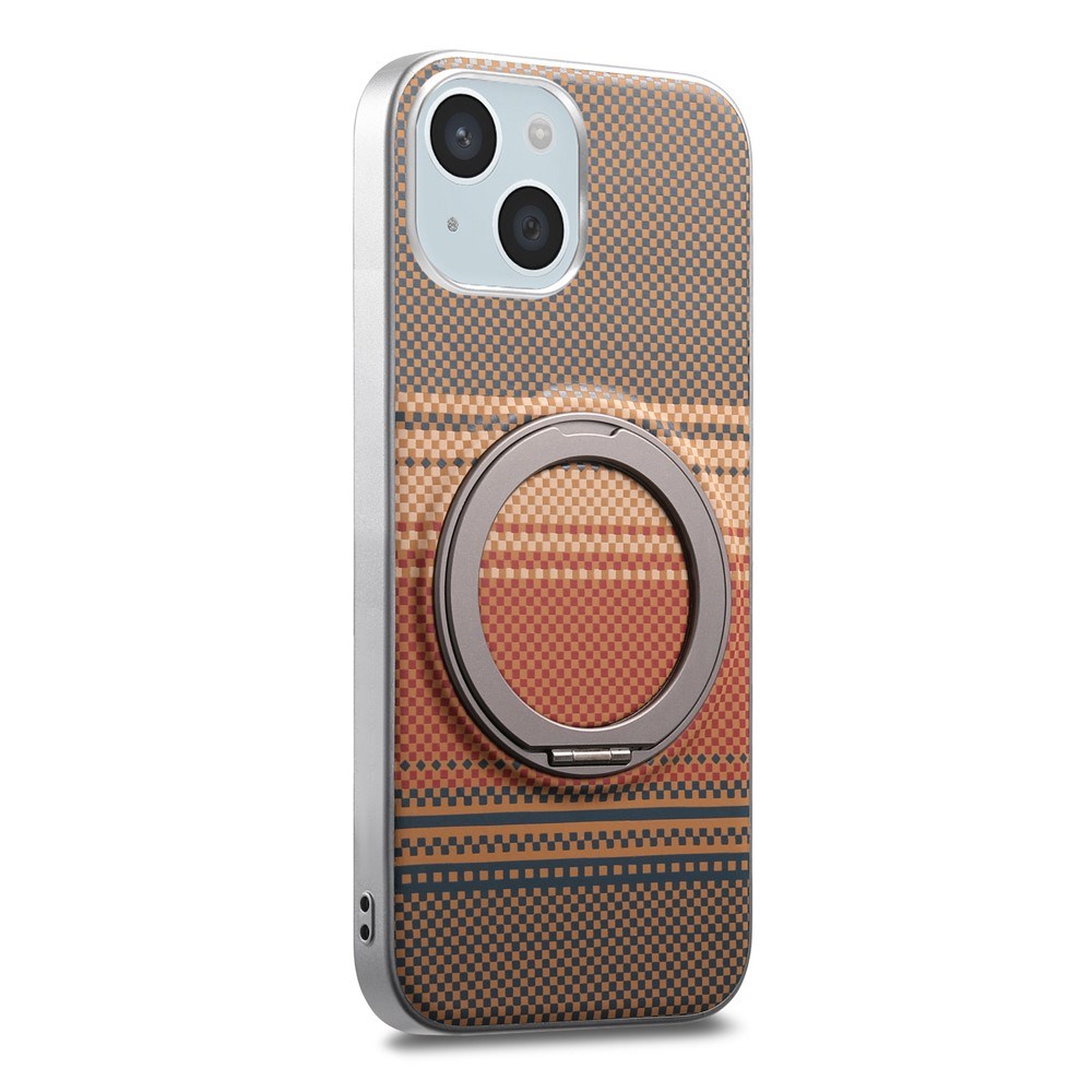 iPhone 14 / 13 EIDERWOOD Hybrid Plast Gradient Deksel m. Roterende Kickstand - MagSafe Kompatibel - Brun