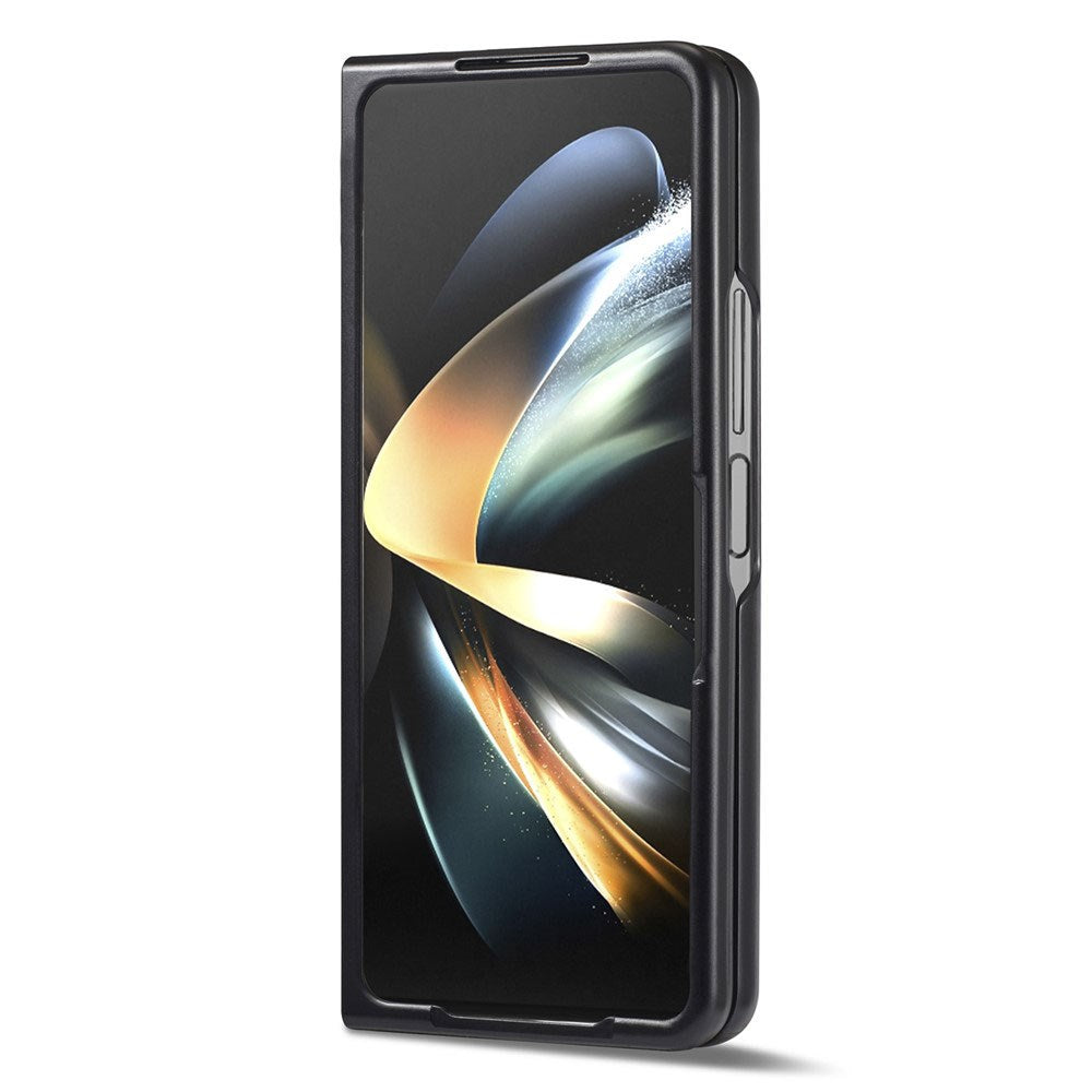 Samsung Galaxy Z Fold8 Ultra LC.IMEEKE Kunstskinn Deksel med Karbonfiber - Svart