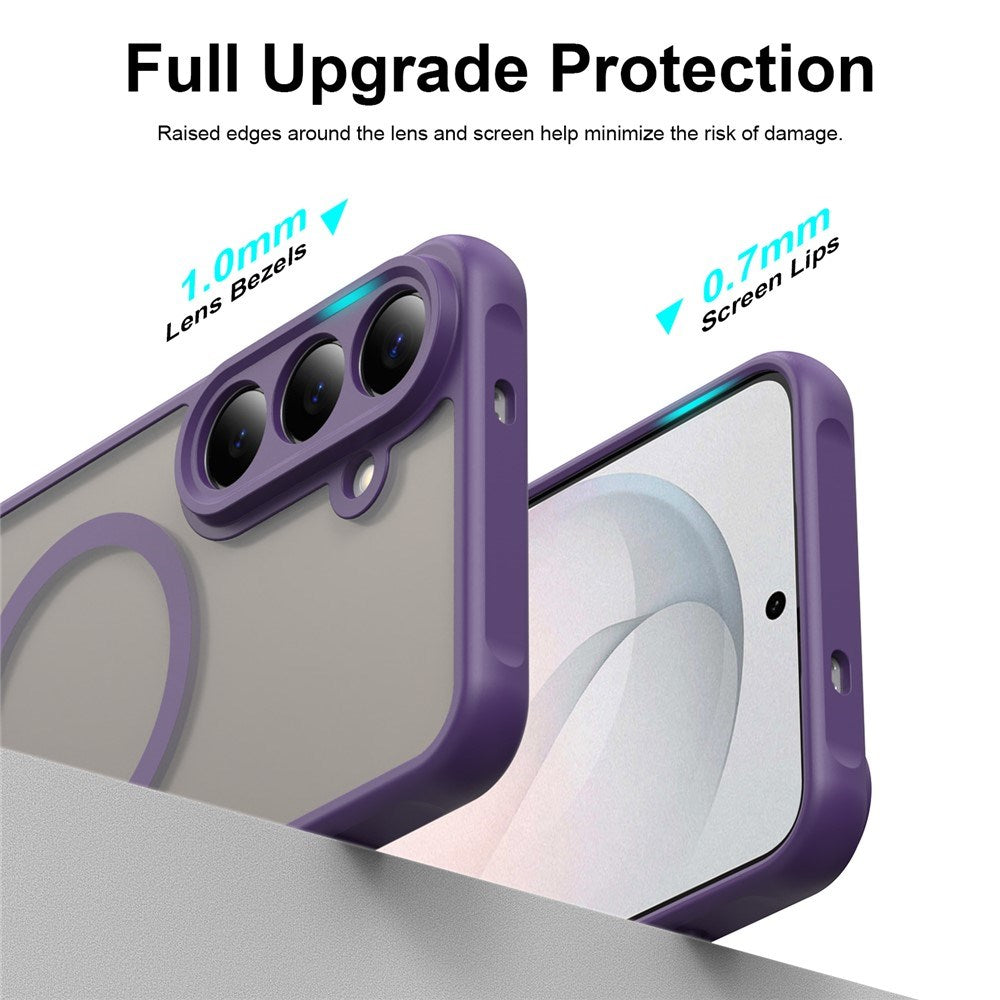 Samsung Galaxy S26 FE EIDERWOOD Matte Hybrid Deksel – MagSafe Kompatibel - Gjennomsiktig / Lilla