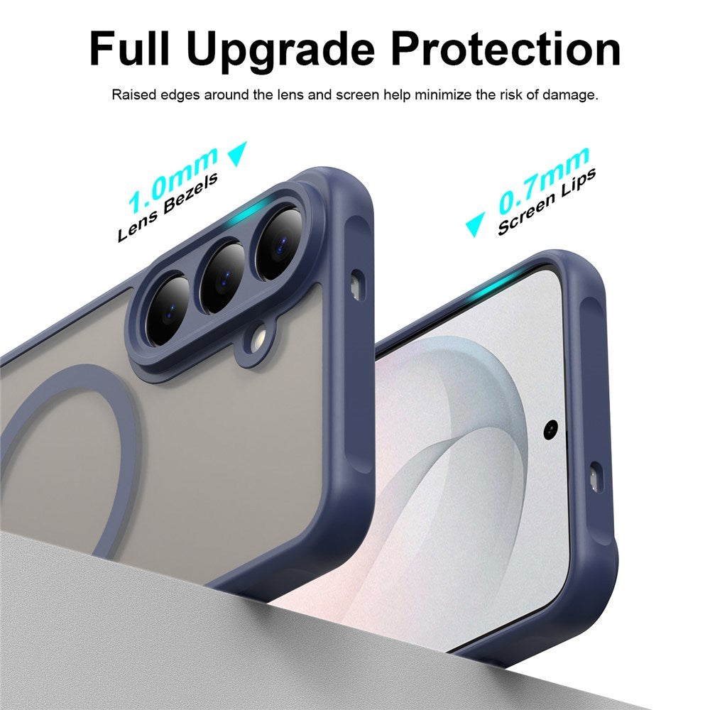 Samsung Galaxy S26 FE EIDERWOOD Matte Hybrid Deksel – MagSafe Kompatibel - Gjennomsiktig / Blå