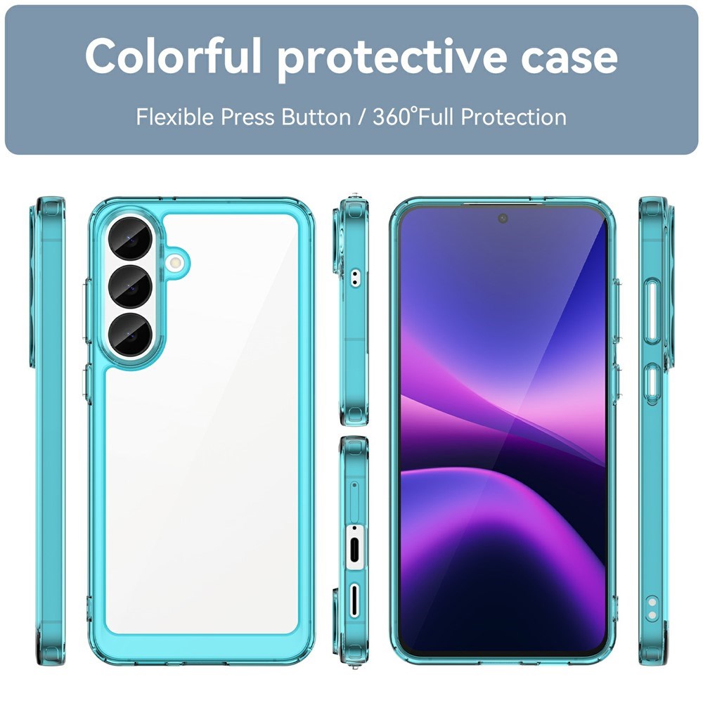 Samsung Galaxy S26 FE EIDERWOOD Hybrid Mobildeksel - Gjennemsiktig / Turkis