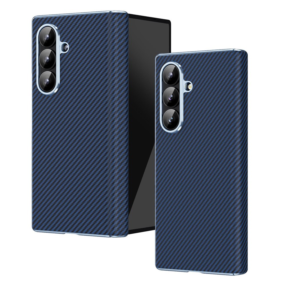 Samsung Galaxy Z Fold8 Ultra EIDERWOOD Karbonfiber Deksel – Blå