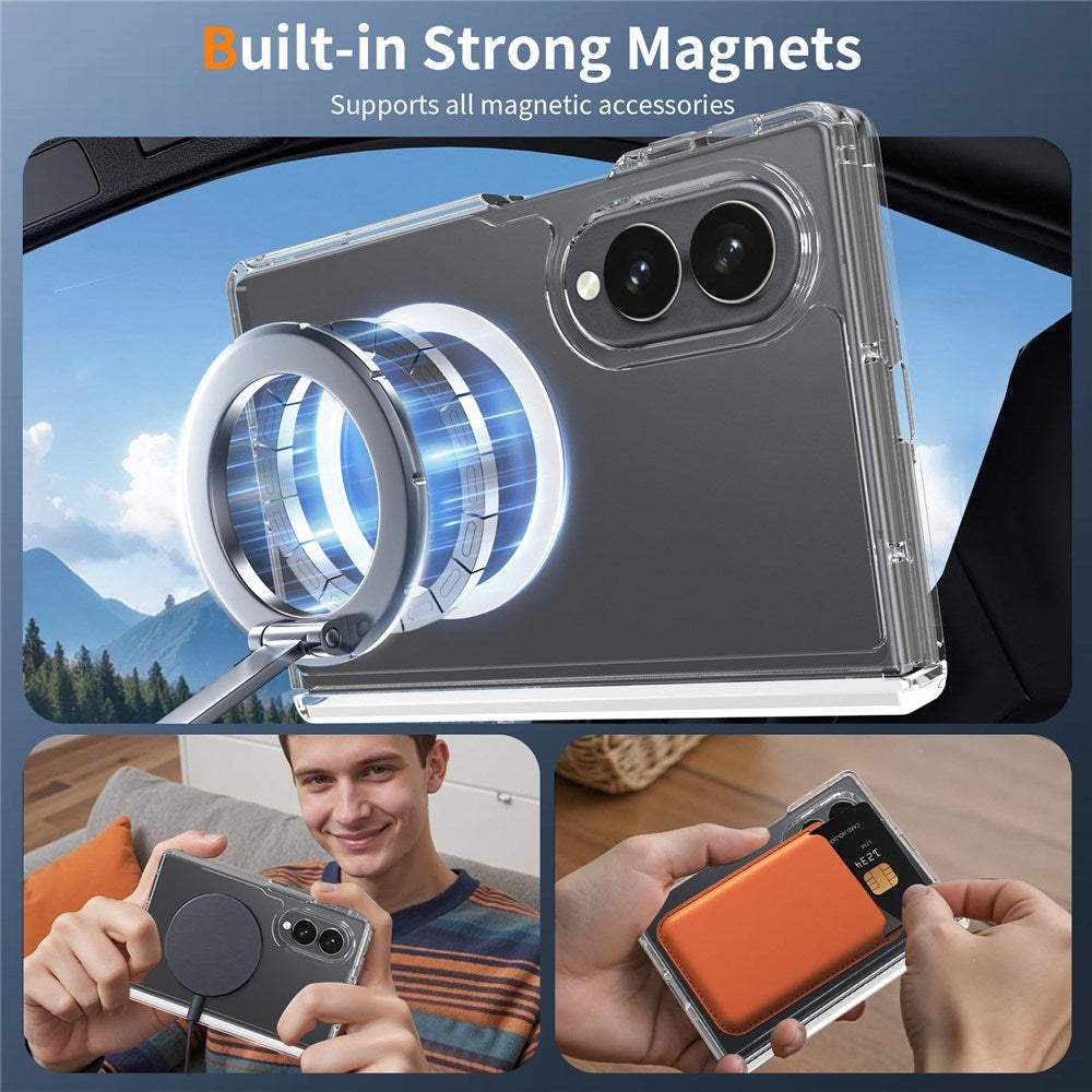 Samsung Galaxy Z Fold8 EIDERWOOD Hybrid All-Around Beskyttende Deksel - MagSafe Kompatibel - Gjennomsiktig